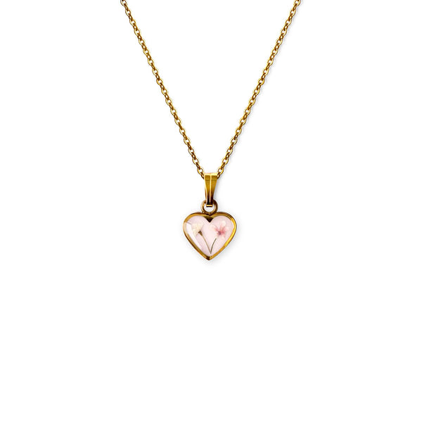 Fresa Mini Heart Necklace Stainless Steel Gold