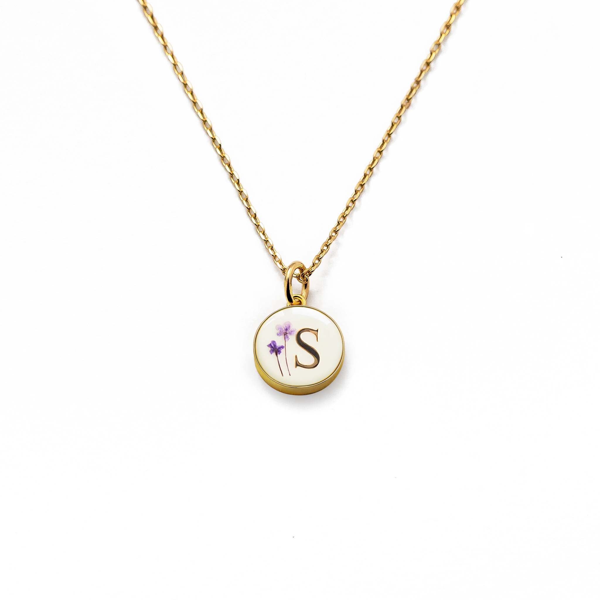 Gold Pendant Letter S Locket Design Initial Pendant Letter S