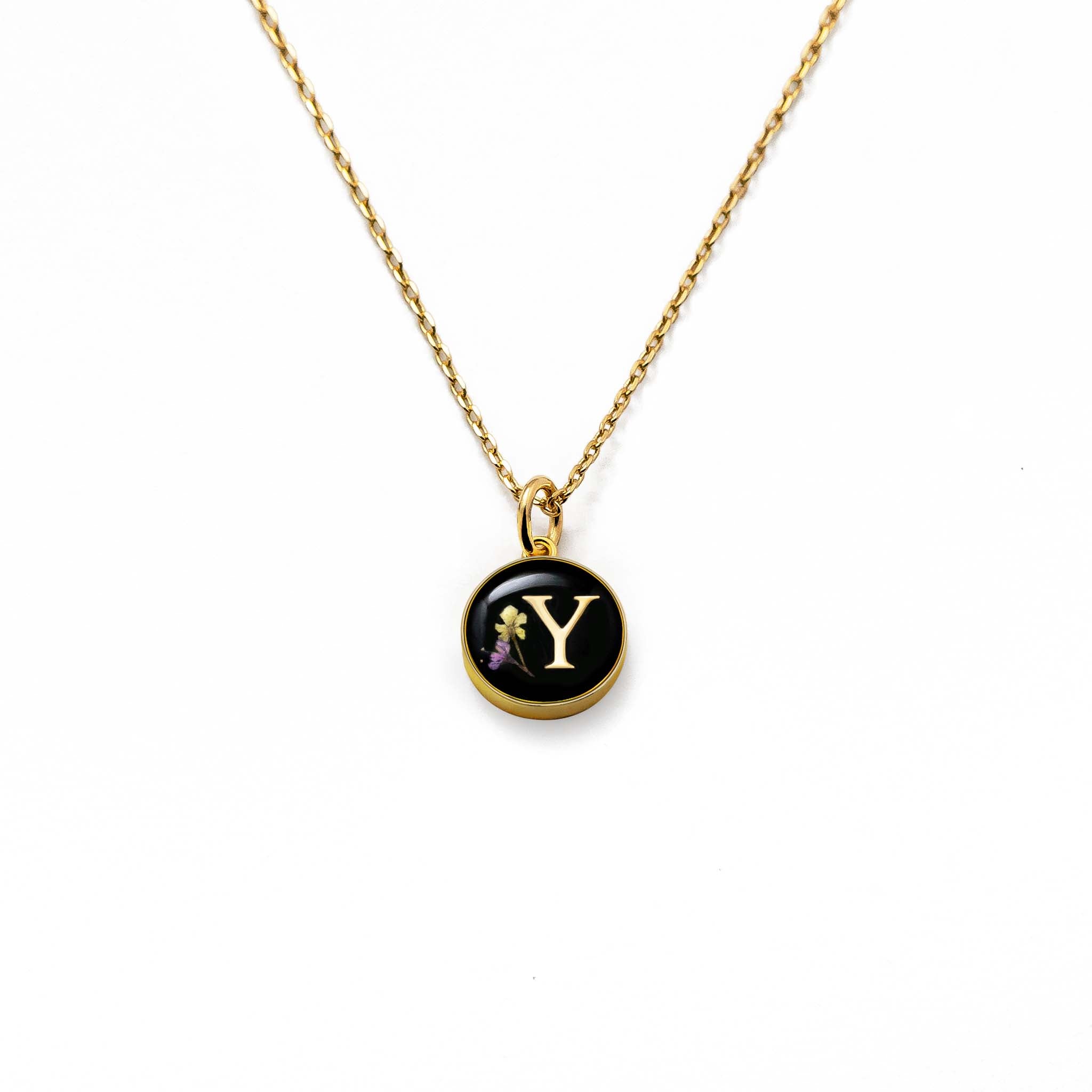 Letter y pendant on sale gold