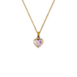 Uva Mini Heart Necklace Stainless Steel Gold