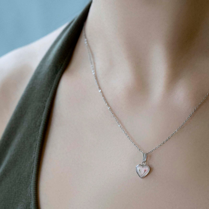 Fresa Mini Heart Necklace Stainless Steel