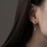 Chou Hoop Earrings Stainless Steel Gold