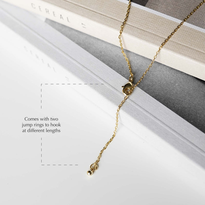 Aimee Rectangle Necklace Gold