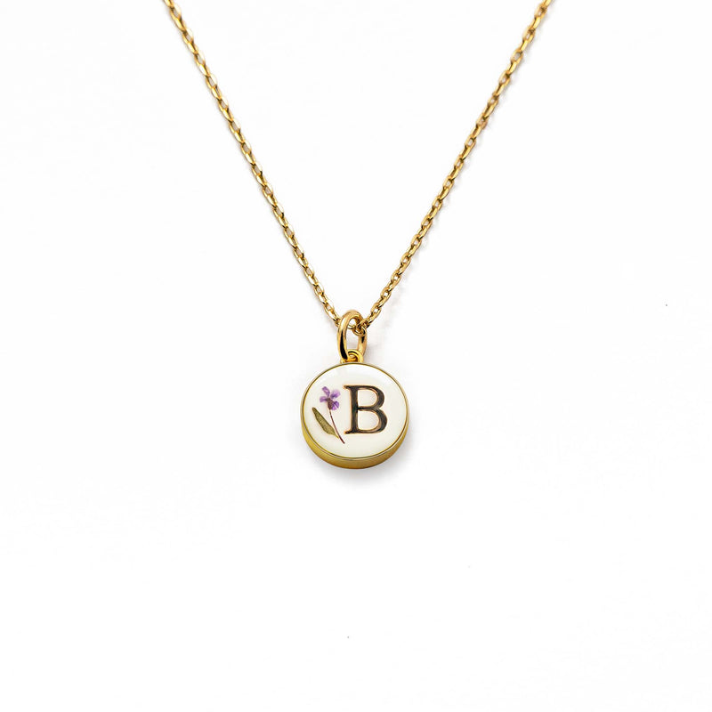 Buy Zivom Glossy Heart Love Initial Alphabet Letter B 18K Gold Pendant  Necklace Chain for Women Online In India At Discounted Prices