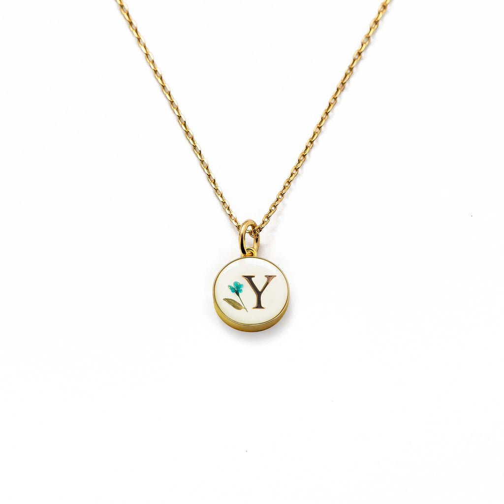 Letter y shop pendant gold