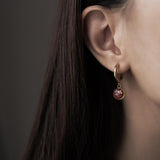 Cheri Hoop Earrings Stainless Steel Gold